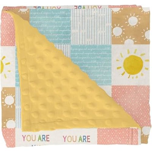 Vintage Sun Baby Blankets for Girl Boy Boho Sunshine Soft Mink Dotted Backing Double Layer Swaddle Receiving Blanket for Toddler Nursery Neutral Summer Sunshine Bed Blanket Stroller Crib 30x40