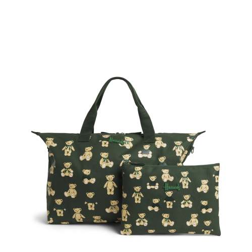 Harrods Henry Bear Packable Overnight Tote Bag
