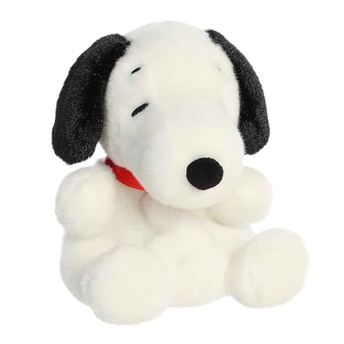 Aurora® Adorable Peanuts® Palm Pals™ Snoopy Stuffed Animal - Officially Licensed Toys for All Snoopy Fans - Nostalgic Gift for Adults and Birthday Celebrations - White 5 Inches