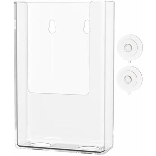 Marketing Holders Suction Cup Breast Milkbags Organizer Suction Cup Window or Glass Wall Mount 4 Inch Wide Plastic Storage Space Saving Clear Acrylic Rack