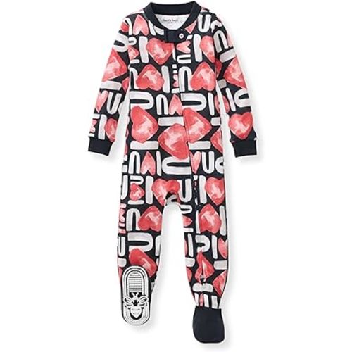 Burt's Bees Baby baby-boys Sleeper Pjs, 100% Organic Cotton, One-piece Footie, Zip Up Jumpsuit, Snug Fit Pajamas