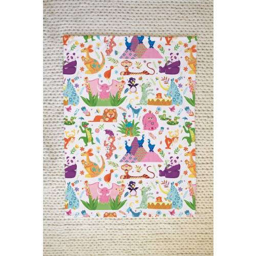It's a Small World Animal Jungle Blanket, Jungle Baby Blanket, Animal Baby Blanket, Baby Shower Gift, Baby Girl Gift, Gifts for Her - Etsy