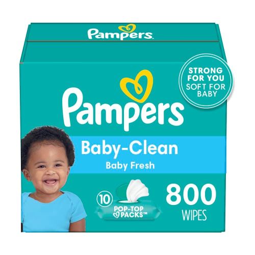 pampers baby fresh baby wipes 800 ct OLD