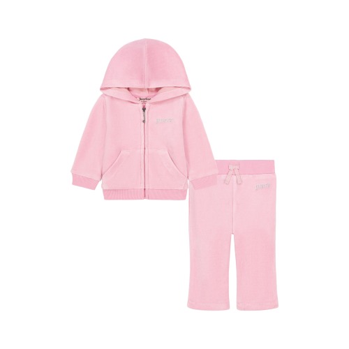 Juicy Couture 2-Piece Velour Zip Hoodie & Joggers Set (Women) | Nordstromrack