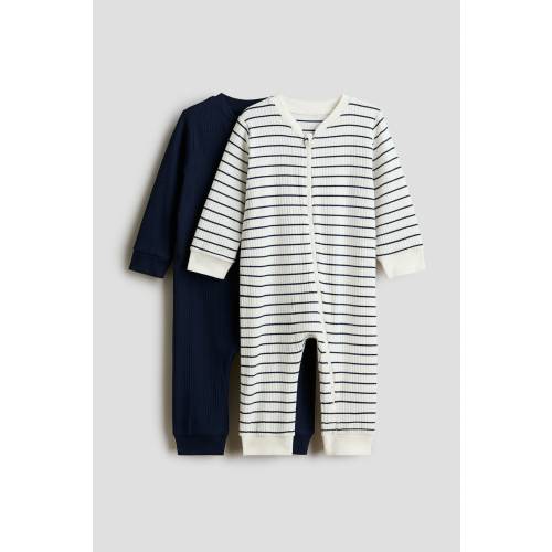 2-PACK COTTON PAJAMA JUMPSUITS
