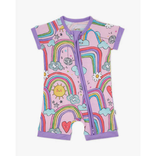 Disco Rainbows Shorty Zippy | Little Sleepies