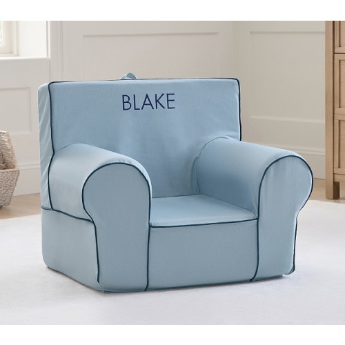 Anywhere Chair®, Arona Twill with Navy Piping