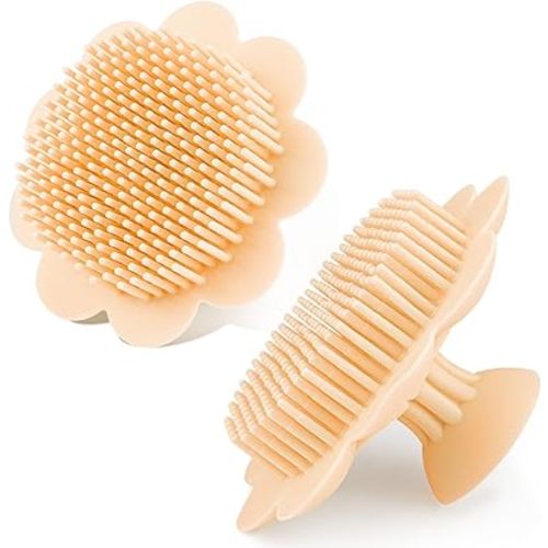 Baby Hair Scalp Massage Shampoo Brush with Soft Baby Bath Brush Silicone Massage Brush for All Hair Kid Newborn Toddler（）