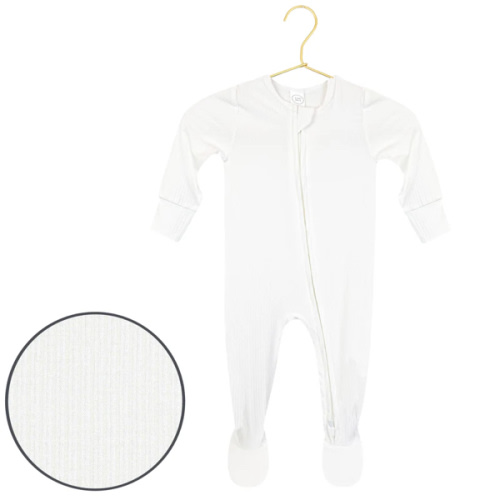 Wren Ribbed Zipper Footies