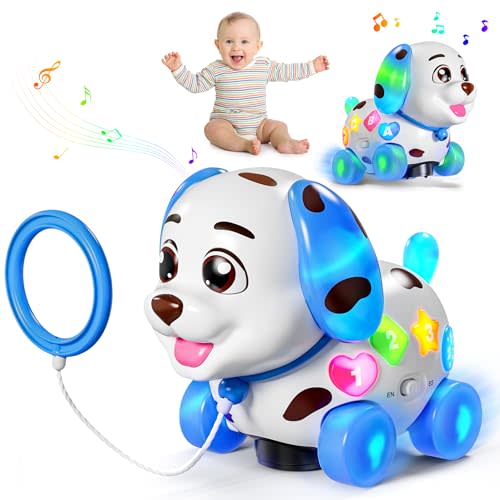 Musical Toys for 1 Year Old Boy Gifts, Baby Toys 6-12-18 Months, Learning Puppy Toy for 1 Year Old Boy Gifts, Bilingual Educational with Music Light, 1st Birthday Gift for Boy Girl, Toddlers