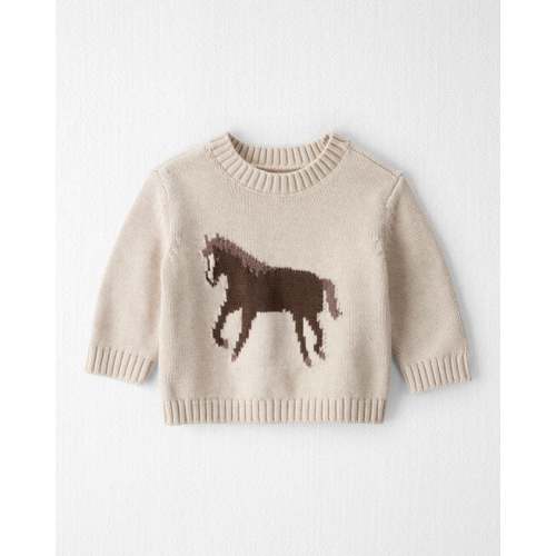 Baby Organic Cotton Horse Sweater Knit Pullover - Little Planet | Carter's