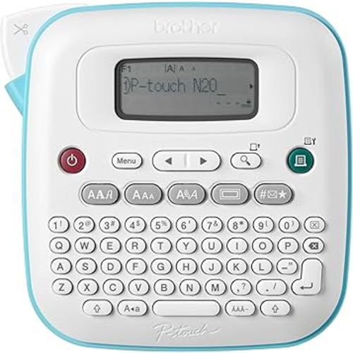 Brother P-Touch PT-N20 Personal Desktop Label Maker, Portable, Handheld and Prints, P-Touch Btag ~½” (12mm) Wide Color Personalized Label Tapes