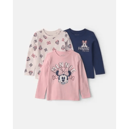 Toddler Girl 3-Pack Disney© Minnie Mouse Long-Sleeve Multipack Tops | Carter's