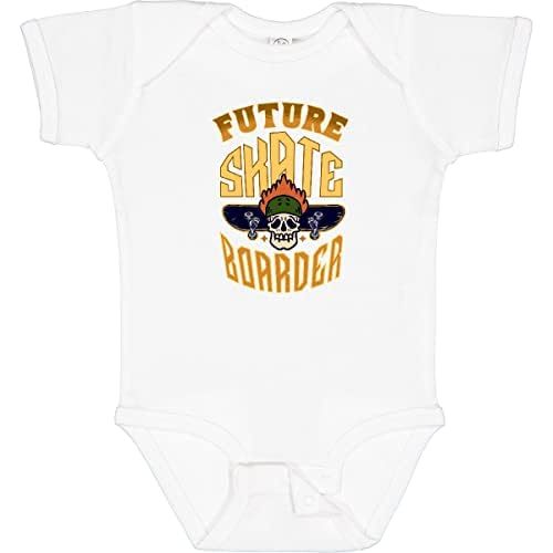 inktastic Boys Skateboarding Future Skateboarder Baby Bodysuit