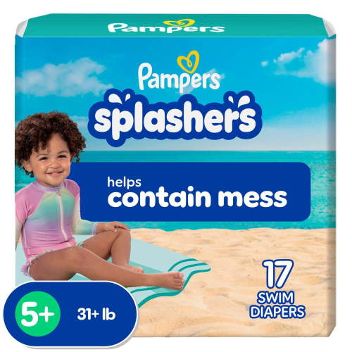 Pampers Splashers Swim Diapers, Size 5+, Disposable Baby Swim Diapers - Walmart.ca