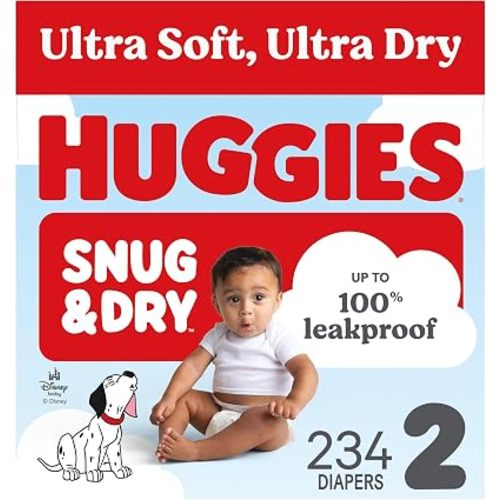 Huggies Snug & Dry Diapers Size 2, 234 Count