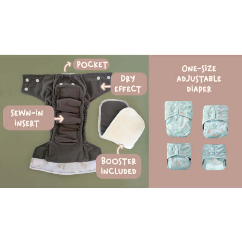 All-In-One Newborn Diapers La Petite Ourse