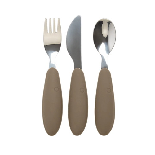BIBS Cutlery Set - Dark Oak: Perfect for Toddlers – Bibsworld store US