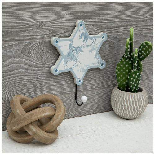 Cowboy Star Wood Wall Hook