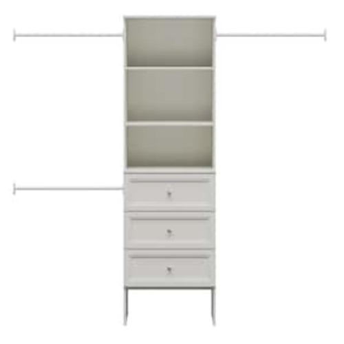 Closet storage with drawers