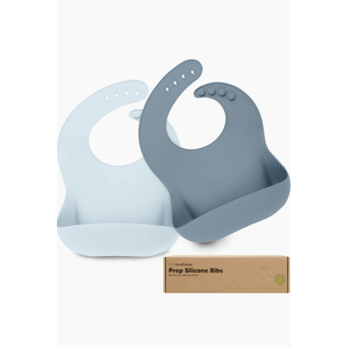 KeaBabies Prep Silicone Bibs