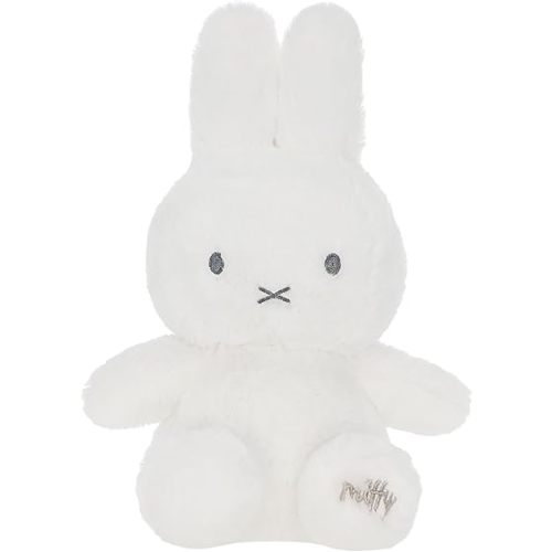 Kids Preferred Miffy Baby 10 in Plush - Embroidered Details, Miffy Logo on Paw, Super Soft Cozy Plush, for Ages 0 Months and up, Beans in Bottom