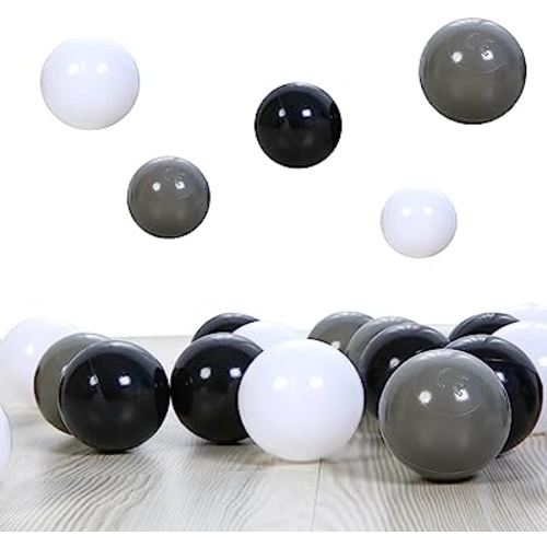PlayMaty Colorful Pit Balls 2.1-inch Plastic Ocean Ball Crush Proof Stress Balls for Kids Pool Ball Playhouse Ball Pit Accessories