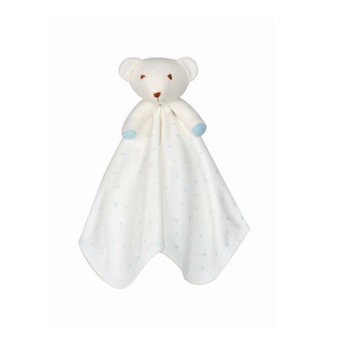 Under the Nile Organic Bear Blanket Friend - Blue Hearts