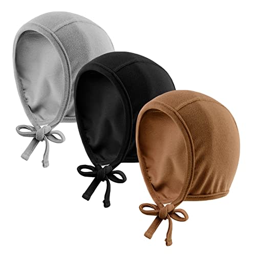 JANGANNSA Newborn Baby Hospital Hat Infant Set Head Cap Lovely Ears Belt Beanie 0-6Months