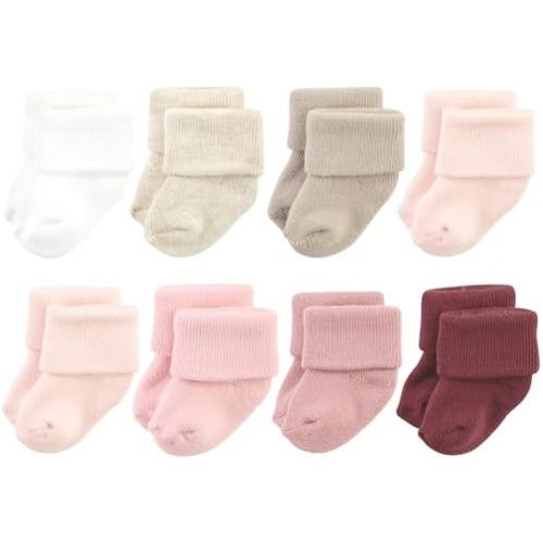Hudson Baby Basics Unisex Baby Cozy Terry Socks 8-Pack