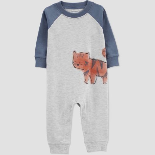 Carter's Just One You® Baby Boys' Tiger Jumpsuit - Gray