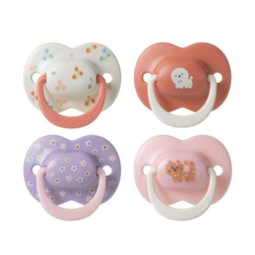 Tommee Tippee Ultimate Fit Pacifier 6-18m - Club House Collection Pink - 4pk: Silicone, BPA-Free