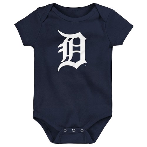 Newborn & Infant Detroit Tigers  Outerstuff Navy Primary Team Logo Bodysuit