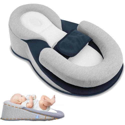 Rest Nest Bed Acid Reflux with Strap, 2026 New Keesley Rest Nest Pillow for Comfortable Play & Feeding Support