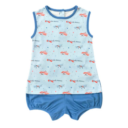 PRE-ORDER Rory Diaper Set - Airplane Knit – Posh Tots Children's Boutique