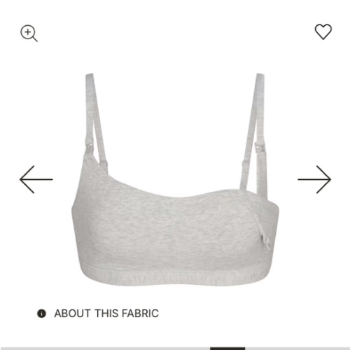 COTTON JERSEY MATERNITY NURSING SCOOP BRALETTE 2-PACK | LIGHT HEATHER GREY