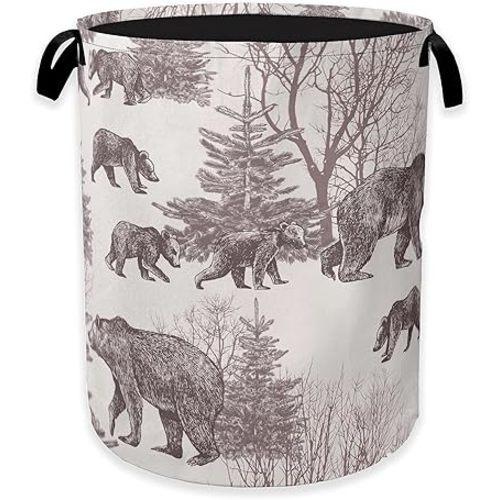 Vintage Mallard Duck Laundry Basket,Rustic Farmhouse Clothes Hamper,Oxford Cloth Collapsible Nursery Hamper Storage Organization for Bedroom,Bathroom,Office,College Dorms,16x20 Inch