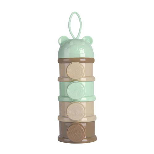 Baby Milk Powder Dispenser Portable Formula Container 3 4 Layer Large Capacity Snack Storage Travel Sealed Leakproof Easy Pour Colorful for Feeding Rice Cereal Food Prep