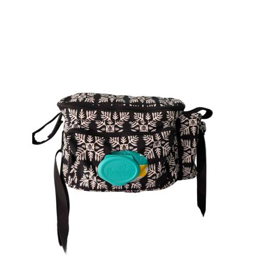 Black Quilt Stroller Caddy