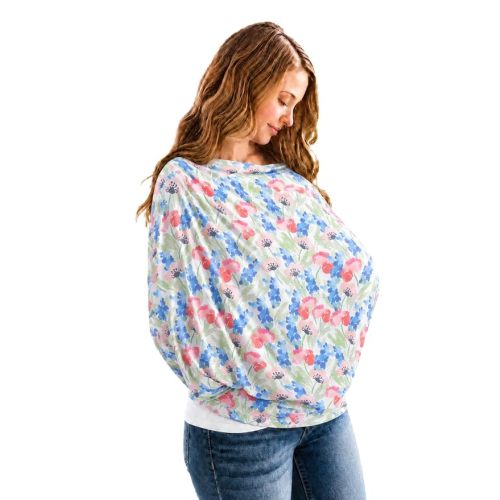 Copper Pearl Nursing Cover for Breastfeeding – Multi-Use Baby Car Seat Cover, Stroller Cover & Breast Feeding Cover Up for Women, Stretchy Breathable High Quality Cover for Boy or Girl, Wren