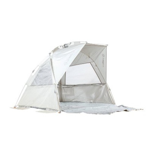 Baby Delight Go With Me Luxe Sun Shelter Travel Playard - Silver White