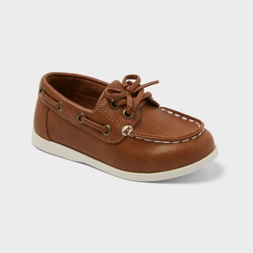 Toddler Hampton Boat Shoes - Cat & Jack™ Cognac 7T
