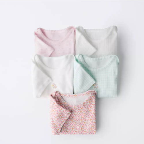 FIVE-PACK OF PATCHWORK BODYSUITS - Multicolored | ZARA United States