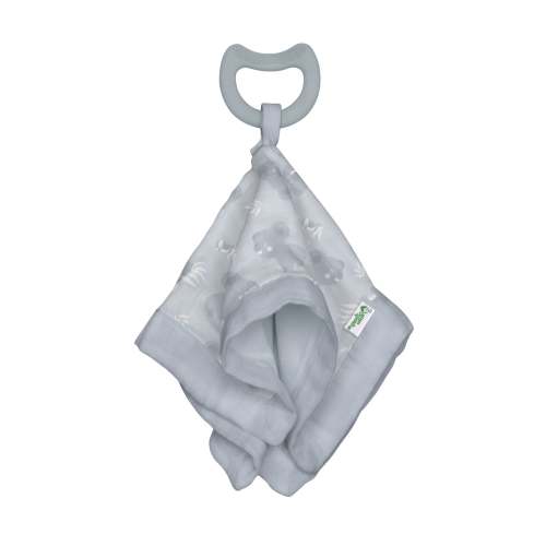 Muslin Snuggle Blankie Teether made from Organic Cotton