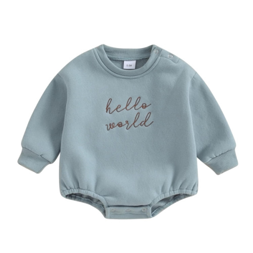 VISGOGO Newborn Infant Baby Boy Girls Oversized Romper Little Dude Sweater Onesie Coming Home Outfit Neutral Clothes