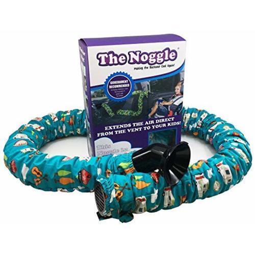NOGGLE - Extend Hot and Cold Air from Your Dash AC Vent to Kids in The Back Seat - Summer and Winter Vehicle Baby Traveling System to Keep Children Comfortable in The Car - 8ft, Happy Camper - 8 feet