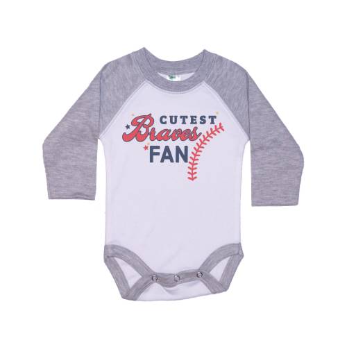 Braves Onesie®, Cutest Braves Fan, Baseball Onesie®, Atlanta Baseball, Baseball Bodysuit, Cute Newborn Outfit, Baby Braves Outfit