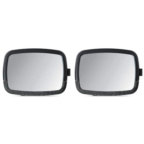 Munchkin® Brica® 360 Pivot Baby in-Sight® Wide Angle Adjustable Car Mirror, Crash Tested and Shatter Resistant, Black (Pack of 2)