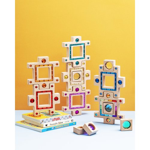 Busy Blocks by Maison Rue | Eco-Friendly Wooden Building Blocks for Kids