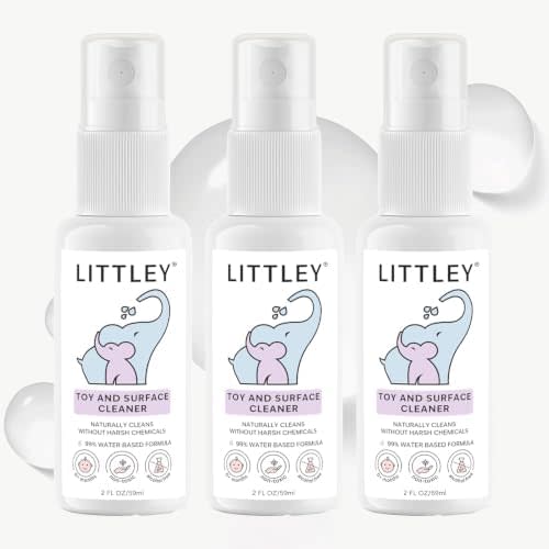Littley Toy & Surface Cleaner | 3 Pack | Alcohol-Free HOCl Spray | 2 oz